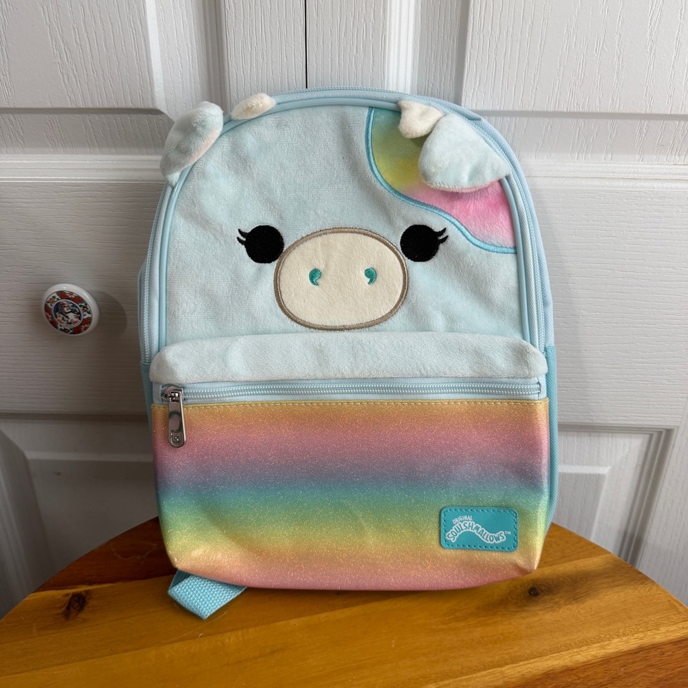 Squishmallow Caedia cow mini backpack